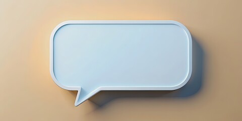 of communication and chat concept with a blank message bubble , messaging, chatting, social media, c