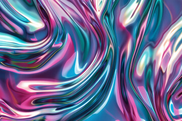 Colorful abstract liquidlike background with vibrant waves and smooth undulations