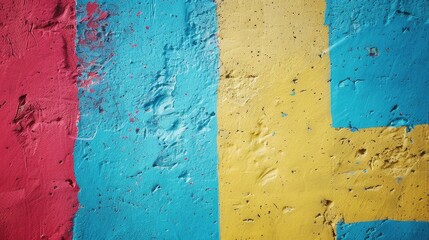 Wall Mural - Horizontal footage of colorful concrete background for text composition