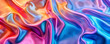 © labirint - Colorful flowing silk fabric with vibrant lights