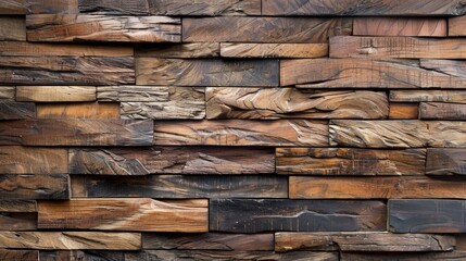 Sticker - Vintage Teak Wood Texture Background