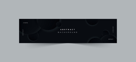 Wall Mural - An abstract and minimalist neomorphic linkedin banner