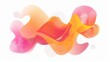 © Drap - Vector fluid isolated abstract geometric pink and orange gradient shapes for modern website and graphic design on the white background