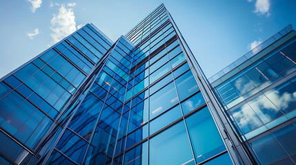 Poster - generic modern building - symbol of success