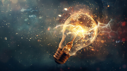 bright idea and creative thinking