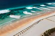 © Burhan - Aerial view of Wharton Beach, Esperance, Western Australia. Generative AI