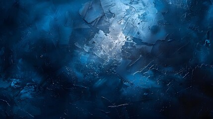 Poster - A textured abstract background in shades of deep blue, evoking a sense of calm and tranquility. 