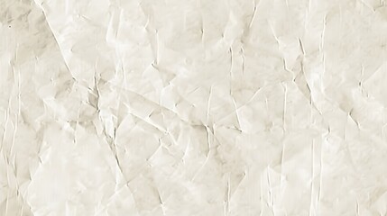 Wall Mural - A close-up of crumpled white textured paper creates a visually interesting background for various design projects. 