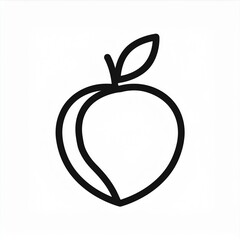 Sticker - peach icon