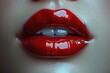 © Koon - isolate glowing red woman lips
