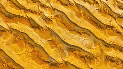 Poster - Texture of riverbank sand dunes resembles golden waves