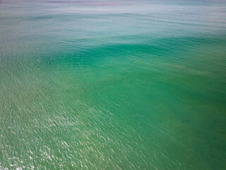 Canvas Print - Drone view of sea waves in bird eye waves photo,Waves background