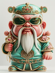 Chinese god of fortune illustration