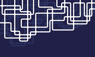 Poster - Circuit connect lines and dots. Network technology and Connection concept. Decentralized network nodes connections