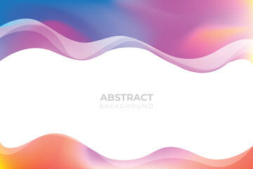 Poster - Modern fluid gradient background with curvy shapes Free Vector