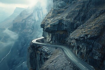 Poster - aerial view of falls