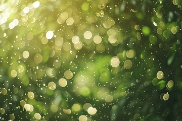 Poster - colorful background with lots of bubbles, bokeh background with shimmering water droplets, creating refreshing vibe