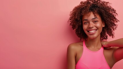 Wall Mural - The smiling young woman