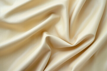 Sticker - A closeup of a beige fabric with soft folds and a smooth texture