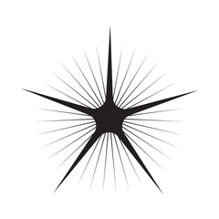 Wall Mural - shine icon, star icon.