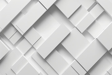 Sticker - An abstract image featuring a pattern of overlapping white geometric shapes