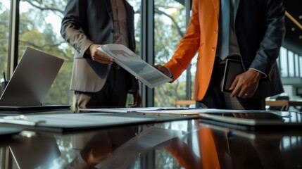 Canvas Print - The business meeting presentation