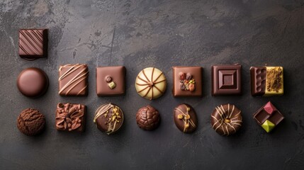 Sticker - Describe the craftsmanship behind luxury chocolate and confectionery. Write about artisan chocolatiers, single-origin cocoa beans, and the intricate flavors that define premium chocolate creations.