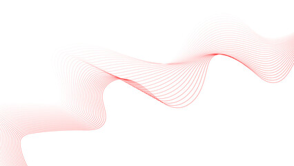 Wall Mural - wavy lines tech futuristic motion background. abstract wave element for design. glowing geometric li