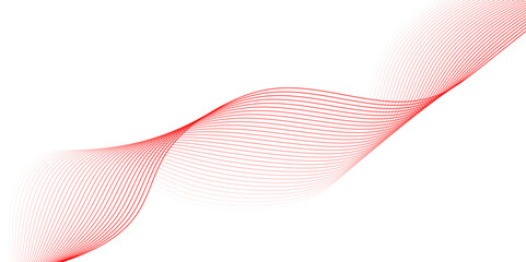 Wall Mural - wavy lines tech futuristic motion background. abstract wave element for design. glowing geometric li