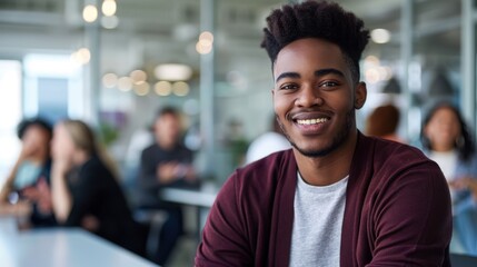 Canvas Print - The smiling young professional