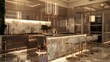 © Imtisal - Luxe kitchen with a metallic finish