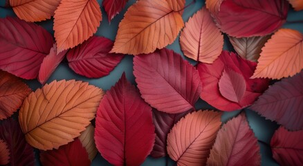 Wall Mural - Red Leaves in Soft Light