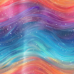 Poster - Abstract colorful texture background with wavy swirling lines forming a beautiful pattern
