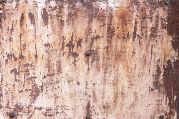 Wall Mural - Old painted metal texture with traces of rust