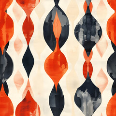 Aufkleber - Seamless pattern with a modern and abstract design