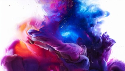 Wall Mural - abstract texture of galaxy and ink with vivid colors