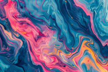 Wall Mural - Abstract Swirling Liquid Colors