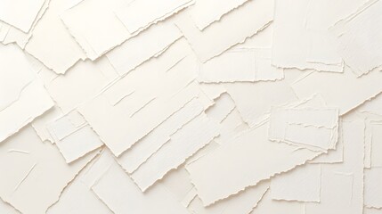 Wall Mural - Ripped White Paper Texture.