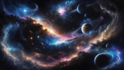 Wall Mural - Aliens world