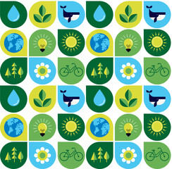 eco pattern - ecology concept series
