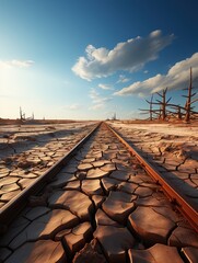 Canvas Print - cracked desert 