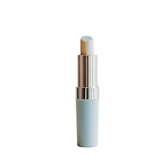 lip balm tube with a smooth pastel colored casing, isolated on white and transparent background