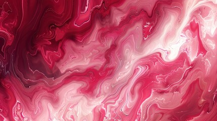 Wall Mural - A red and white swirl pattern with a pink hue