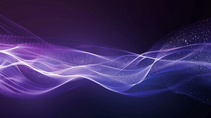 Canvas Print - A simple purple arc with a blue line in the background, in a bright rim style, wavy and moving.