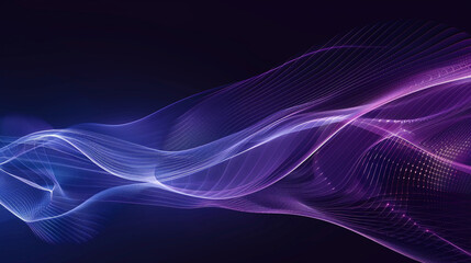 Wall Mural - A simple purple arc with a blue line in the background, in a bright rim style, wavy and moving.