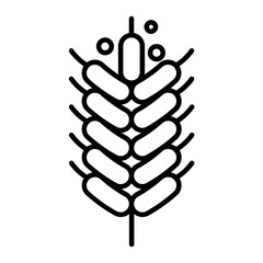 Wall Mural - Pollen Allergy. Plant icon. outline icon