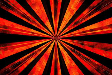 Wall Mural - A red and black background with symmetrical lines that create an optical illusion of depth