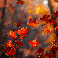 Canvas Print - Autumn themed background