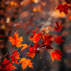 Canvas Print - Autumn themed background