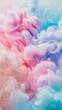 © Claudia Nass - phone wallpaper of pastel colored 3d smoke in pink and blue color
